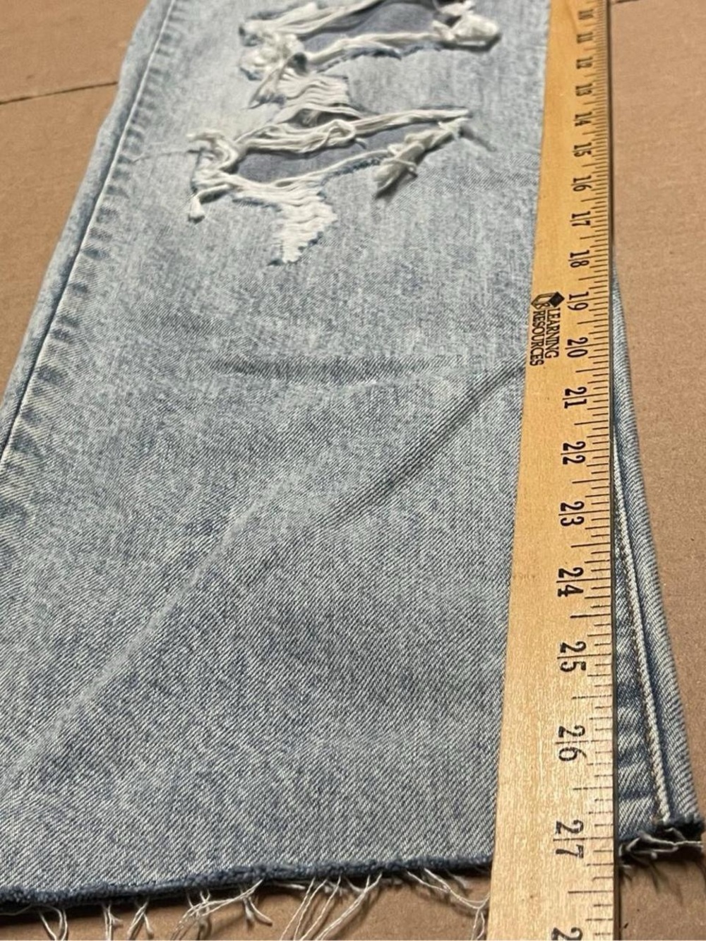 Daze Denim Women's Sundaze High Rise Dad Distressed Jeans Size 24 NWT 27x27 - Picture 8 of 11